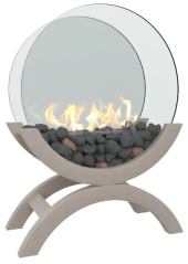 Биокамин напольный Zefire Iris средний белый