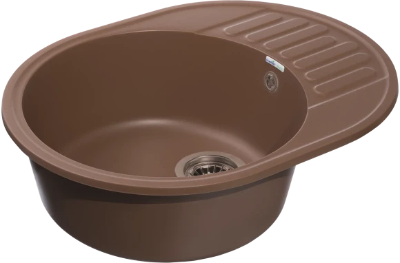 GRANFEST Мойка QUARZ 58  1-чаша+крыло 620*480мм терракот арт.GF-Z-