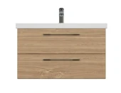 Тумба под раковину подвесная LARA 80 для COMO 80 орех Тумба под раковину подвесная LARA 80 для COMO 80 орех