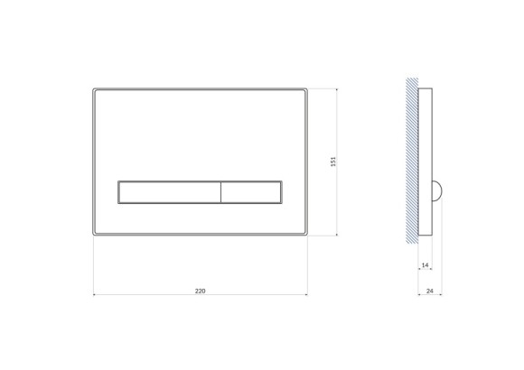Кнопка PILOT для LINK PRO/VECTOR/LINK/HI-TEC стекло черный