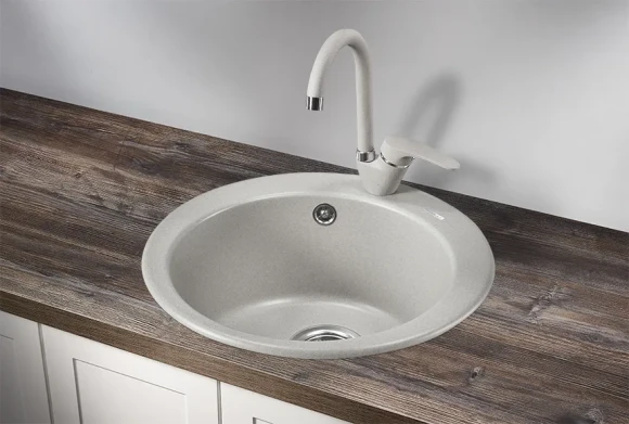 4801, БАЗАЛЬТ, кухонная мойка, кварц