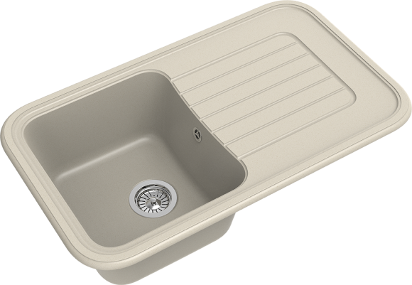 EWIGSTEIN Мойка ANTIK 60F  1-чаша+крыло 860*510мм бежевый арт.EW-