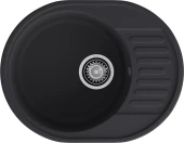 GRANFEST Мойка QUARZ 58  1-чаша+крыло 620*480мм черный арт.GF-Z- GRANFEST Мойка QUARZ 58  1-чаша+крыло 620*480мм черный арт.GF-Z-