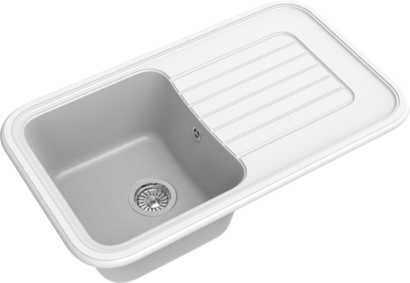 EWIGSTEIN Мойка ANTIK 60F  1-чаша+крыло 860*510мм иней арт.EW-