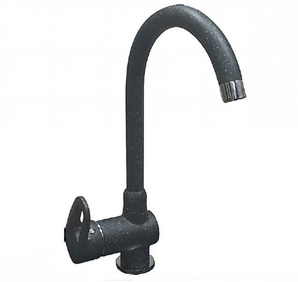 GRANFEST Смеситель для кухни U-обр. D-35мм черный арт.