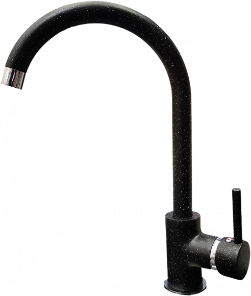 GRANFEST Смеситель для кухни U-обр. D-35мм черный арт.