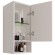 Полупенал PERFECTO, 35 см, подвесной, правый, 1 дверца, push-to-open, 1 стеклянная полка, белый глянец