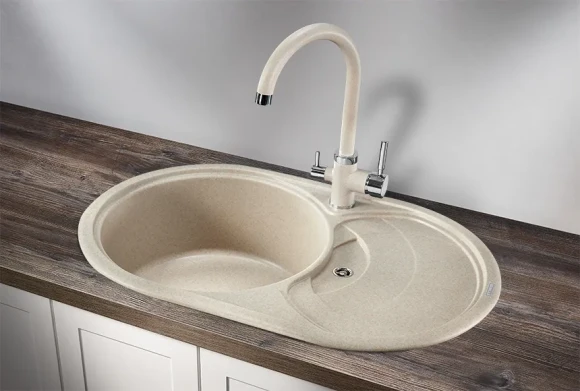 7801, ПИРИТ, кухонная мойка, кварц