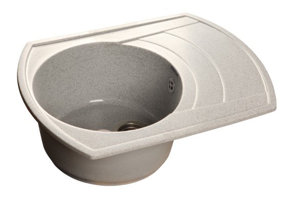 GRANFEST Мойка RONDO 650L  1-чаша+крыло 650*500мм серый арт.GF-