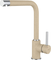 GRANFEST Смеситель для кухни Г-обр. D-35мм бежевый арт.