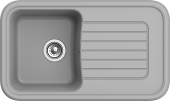 EWIGSTEIN Мойка ANTIK 60F  1-чаша+крыло 860*510мм серый металлик арт.EW- EWIGSTEIN Мойка ANTIK 60F  1-чаша+крыло 860*510мм серый металлик арт.EW-