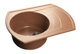 GRANFEST Мойка RONDO 650L  1-чаша+крыло 650*500мм терракот арт.GF- GRANFEST Мойка RONDO 650L  1-чаша+крыло 650*500мм терракот арт.GF-