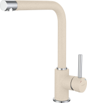 GRANFEST Смеситель для кухни Г-обр. D-35мм белый арт.