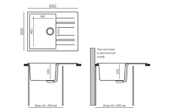 Кухонная мойка TOLERO Loft TL-650 (№102 (Сафари))