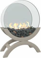 Биокамин напольный Zefire Iris большой белый