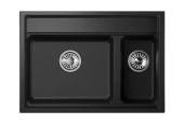 KS-7302, ЧЁРНЫЙ  кухонная мойка, кварц KS-7302, ЧЁРНЫЙ  кухонная мойка, кварц