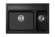 KS-7302, ЧЁРНЫЙ  кухонная мойка, кварц