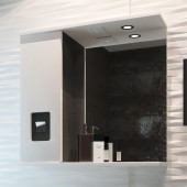 70 Зеркало-шкаф "Braunsy 70" лев.(кожа)