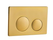 Кнопка смыва EvaGold 03, пластик круг золото для инсталляции EvaGold 400 и EvaGold 500 