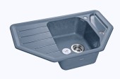 GRANFEST Мойка CORNER 800E  угловая 800*500мм графит арт.GF-C