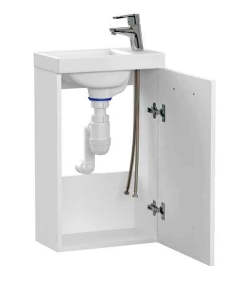 Комплект LARA 40 белая раковина COMO 40 смеситель CARI сифон