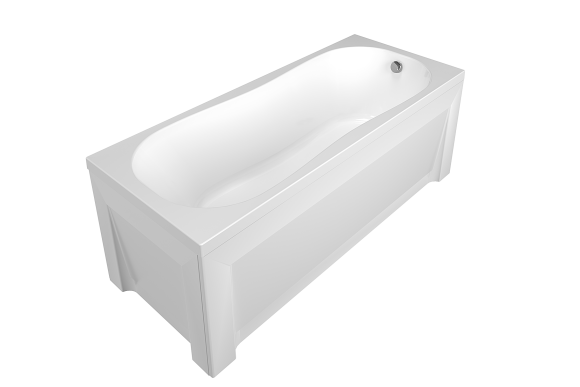 Комплект Акриловая ванна TIMO INKA1770+каркас+слив-перелив+гидромассаж 6 форсунок+фронтальная панель