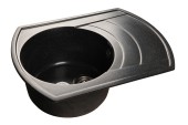 GRANFEST Мойка RONDO 650L  1-чаша+крыло 650*500мм черный арт.GF- GRANFEST Мойка RONDO 650L  1-чаша+крыло 650*500мм черный арт.GF-