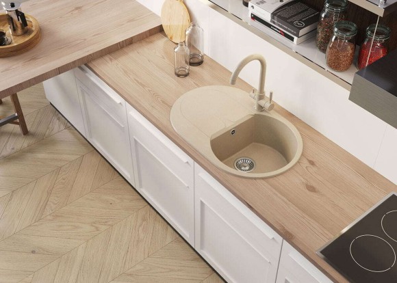 Кухонная мойка Polygran ATOL-760 №16 Черн Кухонная мойка Polygran ATOL-760 №16 Черн