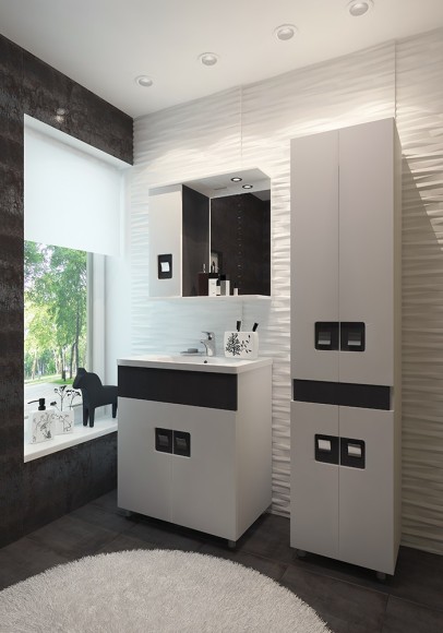 70 Тумба "Braunsy 70 №2" кожа (ум.Миранда-70, COMO 70)