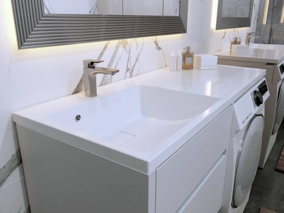 Раковина над стиральной машиной Paola Magenta 1200 L (левая чаша)