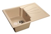 GRANFEST Мойка STANDART 680L  1-чаша+крыло 680*500мм бежевый арт.GF- GRANFEST Мойка STANDART 680L  1-чаша+крыло 680*500мм бежевый арт.GF-