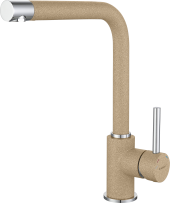 GRANFEST Смеситель для кухни Г-обр. D-35мм песочный арт.