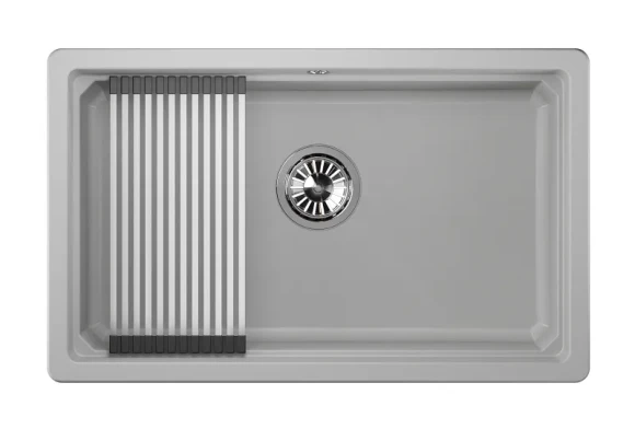 KS-7303U, АРКТИК (БЕЛЫЙ), кухонная мойка, кварц