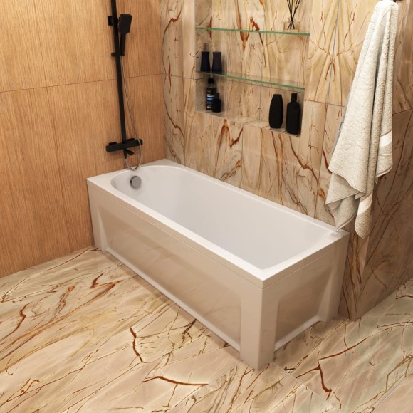 Комплект Акриловая ванна TIMO MIKA1770+Каркас + Слив-перелив+Гидромассаж 6 форсунок