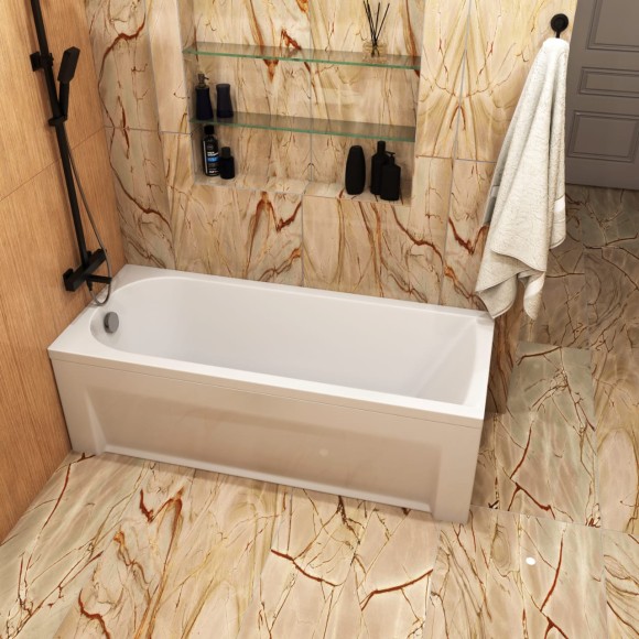 Комплект Акриловая ванна TIMO MIKA1770+Каркас + Слив-перелив+Гидромассаж 6 форсунок