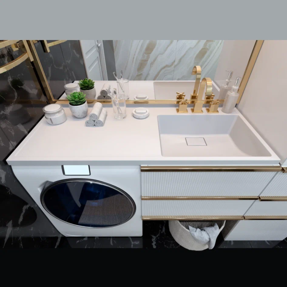 Раковина над стиральной машиной Paola Magenta 1200 R (правая чаша)