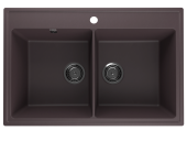 Мойка ULGRAN Quartz Ruma 780-06, трюфель