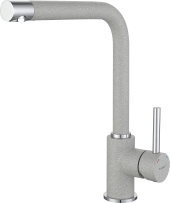 GRANFEST Смеситель для кухни Г-обр. D-35мм серый арт.