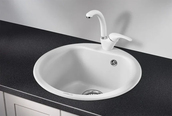 5101, АРКТИК (БЕЛЫЙ), кухонная мойка, кварц