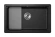 KS-7303U, ЧЁРНЫЙ  кухонная мойка, кварц