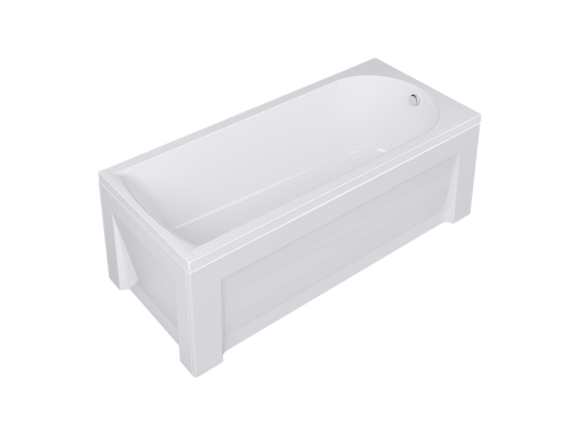 Комплект Акриловая ванна TIMO MIKA1770+Каркас + Слив-перелив+Гидромассаж 6 форсунок+Фронтальная панель