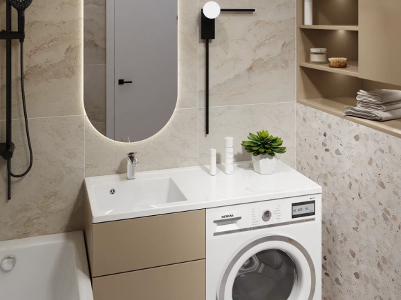 Раковина над стиральной машиной Paola Magenta 1100 L (левая чаша)