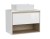 Тумба под раковину подвесная LOUNA 80 со столешницей белый