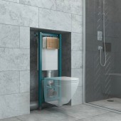 Кнопка смыва EvaGold 05, пластик квадрат бронза для инсталляции EvaGold 400 и EvaGold 500 