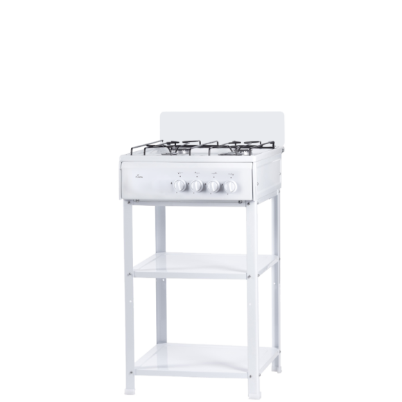 Плита газовая FLAMA AVG 1401-W (4-х конфорочная) напольная 047