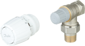 Запорный вентиль Danfoss 013G2233 3/4" с термостатом, угловой, для однотрубной системы Запорный вентиль Danfoss 013G2233 3/4" с термостатом, угловой, для однотрубной системы