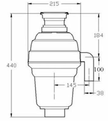 Измельчитель пищевых отходов полупромышленный BoneCrusher 1000