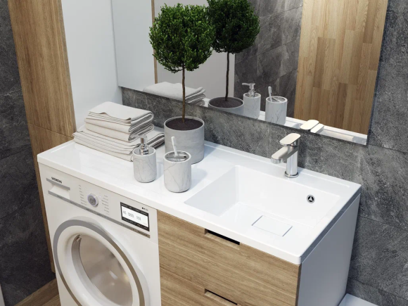 Раковина над стиральной машиной Paola Magenta 1100 R (правая чаша)