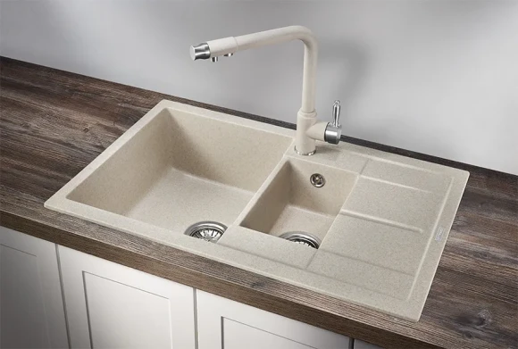 7802, ПИРИТ, кухонная мойка, кварц