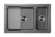 KS-7304U, АЛЮМИНИУМ, кухонная мойка, кварц